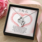 To My Love Double Heart Necklace