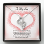 To My Love Double Heart Necklace