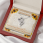 The Love Of My Life Double Heart Necklace Message Card