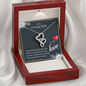 To My Future Wife Double Heart Necklace Message Card