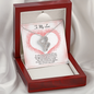 To My Love Double Heart Necklace