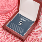 To My Beautiful Wife Forever Love Necklace Message Card