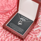 To My Beautiful Wife Forever Love Necklace Message Card