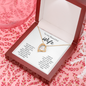 To My Beautiful Wife Forever Love Necklace Message Card