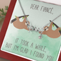 Dear Fiancé Scripted Love Necklace