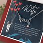 Dear Wife Scripted Love Necklace Message Card
