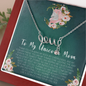 To My Unicorn Mom Scripted Love Necklace Message Card