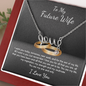 To My Future Wife Scripted Love Necklace Message Card