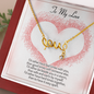 To My Love Scripted Love Necklace Message Card