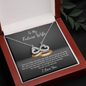 To My Future Wife Infinity Heart Necklace Message Card