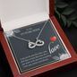 To My Future Wife Infinity Heart Necklace Message Card
