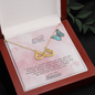To My Wife Infinity Heart Necklace Message Card