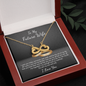 To My Future Wife Infinity Heart Necklace Message Card