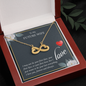 To My Future Wife Infinity Heart Necklace Message Card