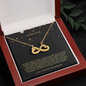 To My Love Infinity Heart Necklace Message Card