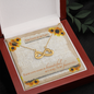 The Love Of My Life Infinity Heart Necklace Message Card
