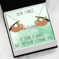 Dear Fiancé Scripted Love Necklace - TongueOut Shop