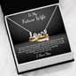 To My Future Wife Scripted Love Necklace Message Card