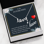 To My Future Wife Scripted Love Necklace Message Card
