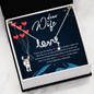 Dear Wife Scripted Love Necklace Message Card