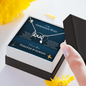 To My Gorgeous Wife Scripted Love Necklace Message Card