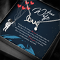 Dear Wife Scripted Love Necklace Message Card