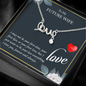 To My Future Wife Scripted Love Necklace Message Card