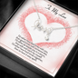 To My Love Scripted Love Necklace Message Card