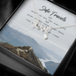 Safe travels Scripted Love Necklace Message Card