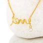 Safe travels Scripted Love Necklace Message Card