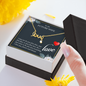 To My Future Wife Scripted Love Necklace Message Card