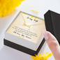 To My Wife Scripted Love Necklace Message Card