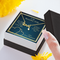 To My Beautiful Wife Scripted Love Necklace Message Card