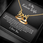 To My Future Wife Scripted Love Necklace Message Card