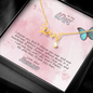 To My Wife Scripted Love Necklace Message Card
