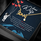 Dear Wife Scripted Love Necklace Message Card