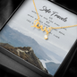 Safe travels Scripted Love Necklace Message Card