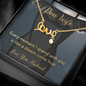 Dear Wife Scripted Love Necklace Message Card