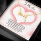 To My Love Scripted Love Necklace Message Card