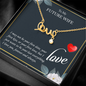 To My Future Wife Scripted Love Necklace Message Card