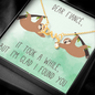 Dear Fiancé Scripted Love Necklace