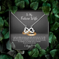 To My Future Wife Infinity Heart Necklace Message Card