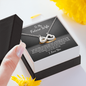 To My Future Wife Infinity Heart Necklace Message Card