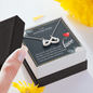 To My Future Wife Infinity Heart Necklace Message Card