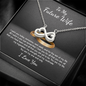 To My Future Wife Infinity Heart Necklace Message Card