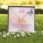 To My Wife Infinity Heart Necklace Message Card
