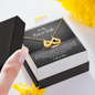 To My Future Wife Infinity Heart Necklace Message Card