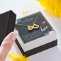To My Future Wife Infinity Heart Necklace Message Card