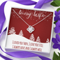To My Wife Love Knot Necklace Message Card