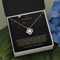 To My Love Love Knot Necklace Message Card